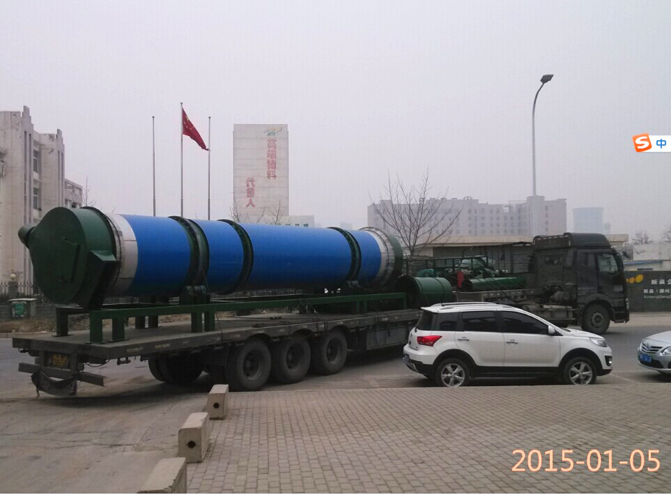 煤泥烘干設(shè)備單筒體發(fā)貨日